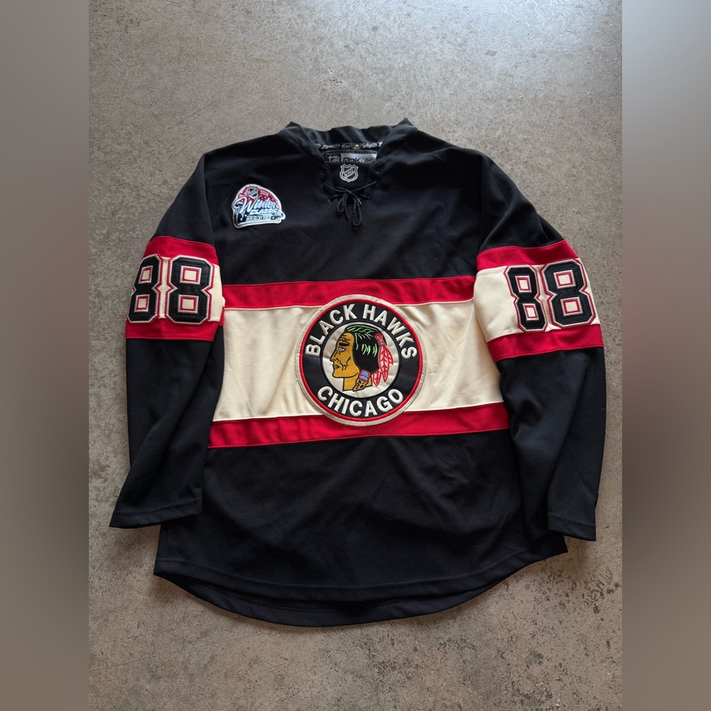 Chicago Blackhawks NHL Hockey #88 Patrick Kane Reebok Jersey Size 52 Black CCM X